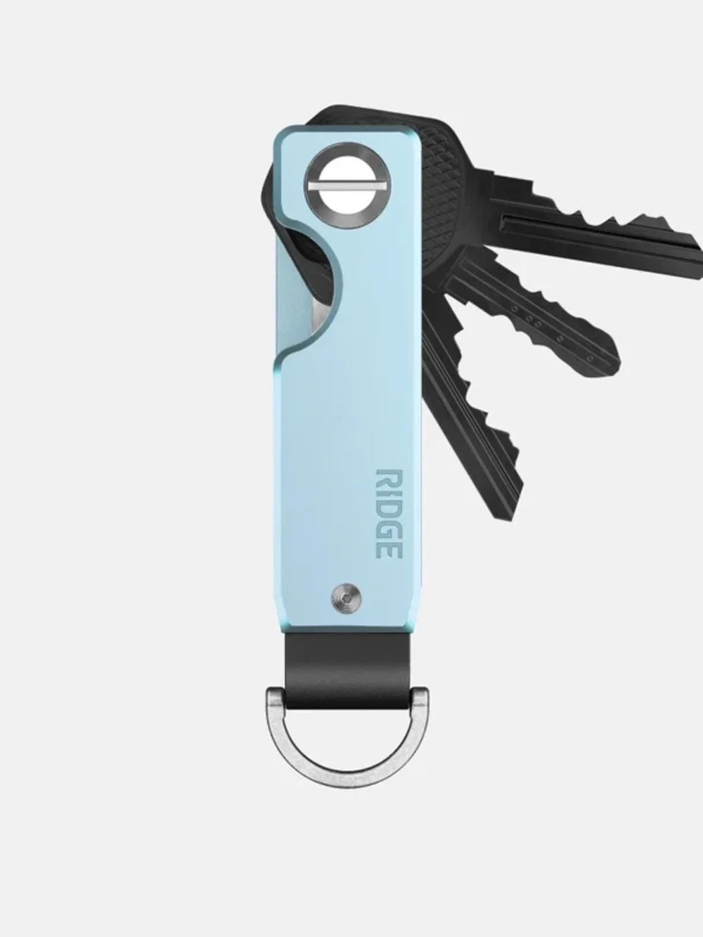 The Ridge Key Organizer Minimalist Key Holder with Stainless D-Ring